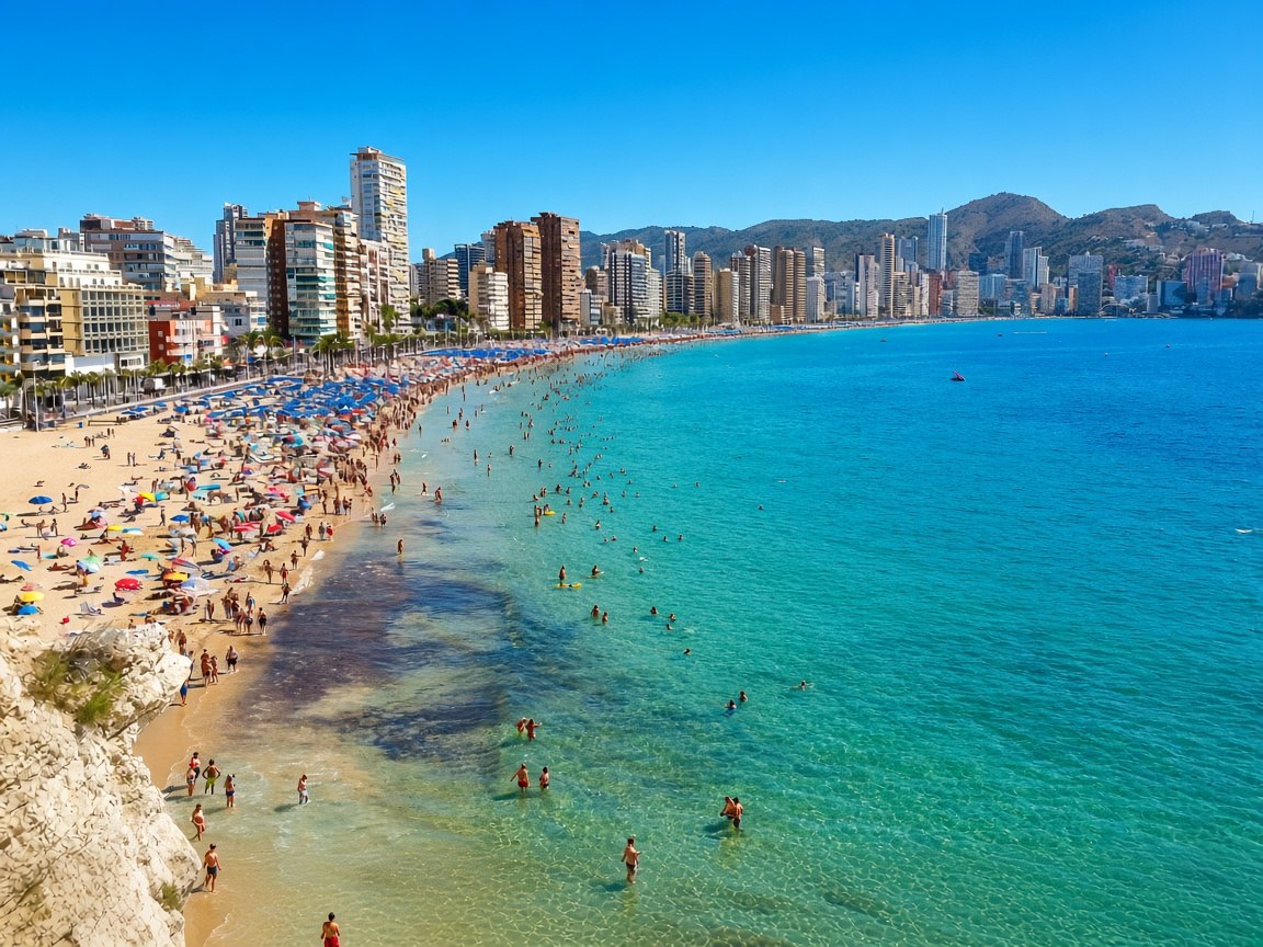 Playa de Levante en Benidorm